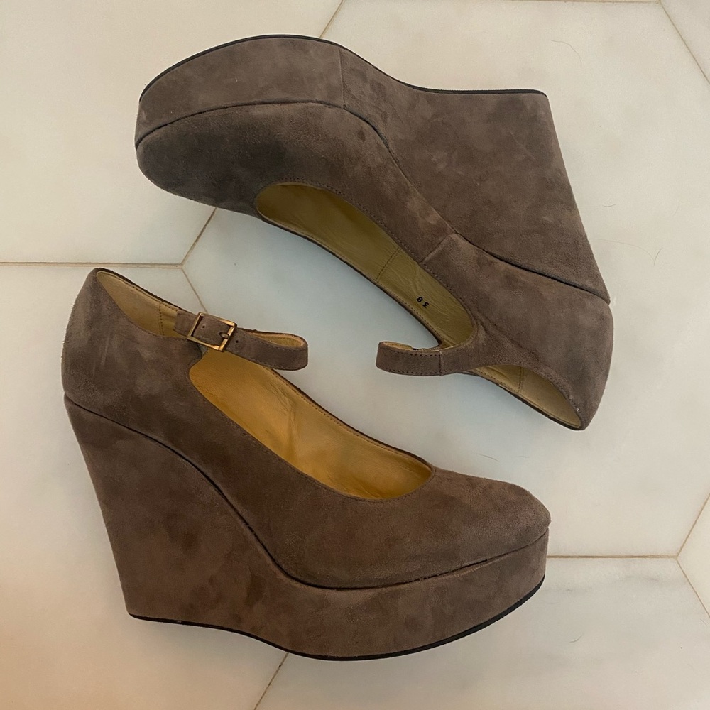 Dee Keller Mary Jane Suede Wedge